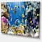 Designart - Fish in Coral Reef - Seascape Photography Canvas Art Print
